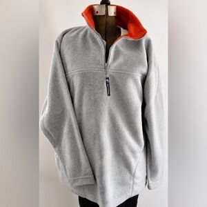 Ferruche Women’s Fleece Pullover Size Medium Gray Quarter Zip Cozy Casual